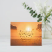 Carte Postale Lamentations 3:22 Ses miséricordes sont nouvelles, (Debout devant)