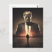 Carte Postale L'Américain Détroyer dans un désert au soleil (Devant / Derrière)