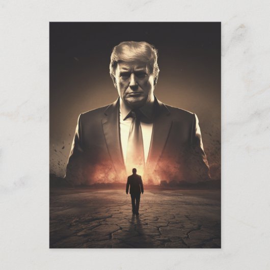 Carte Postale L'Américain Détroyer dans un désert au soleil (Devant)