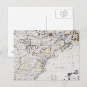 Carte Postale L'AMÉRIQUE COLONIALE : CARTE, c1770 (Devant / Derrière)