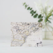 Carte Postale L'AMÉRIQUE COLONIALE : CARTE, c1770 (Debout devant)