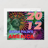 Carte Postale L'Amérique de Sarah Palin (Devant / Derrière)