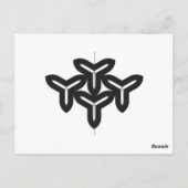 Carte postale Lames gothiques (Dos)