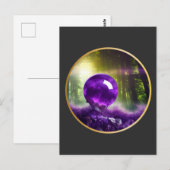 Carte Postale L'Amethyst Orb Fantasy Digital Art (Devant / Derrière)