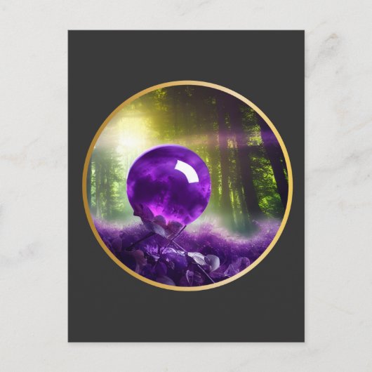Carte Postale L'Amethyst Orb Fantasy Digital Art (Devant)