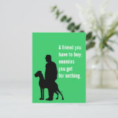 Carte Postale L'ami spécial Chien (Debout devant)