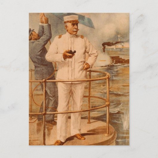 Carte Postale L'amiral George Dewey à Manila Bay (Devant)
