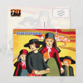 Carte Postale L'Amish et la Pennsylvanie rurale (Devant / Derrière)