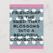 Carte Postale L'Amitié Est La Graine (Devant)