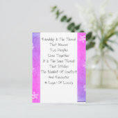 Carte Postale L'Amitié Est Le Fil (Debout devant)