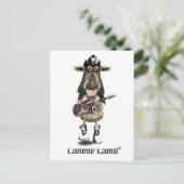 Carte Postale Lammy Lamb a Heavy Metal rock SHEEP (Debout devant)