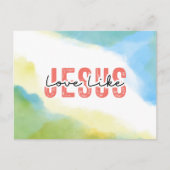 Carte Postale L'amour comme Jésus Citation chrétienne Bible Vers (Devant)