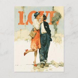 Carte Postale L'amour contre la fumée