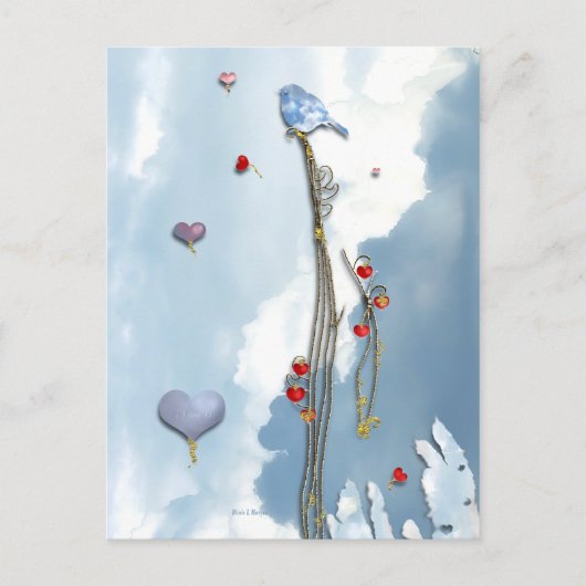 Carte Postale L'Amour Croissant ! (Devant)