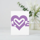 Carte Postale L'amour dans le violet (Debout devant)