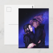 Carte Postale L'amour dans l'espace (Devant / Derrière)