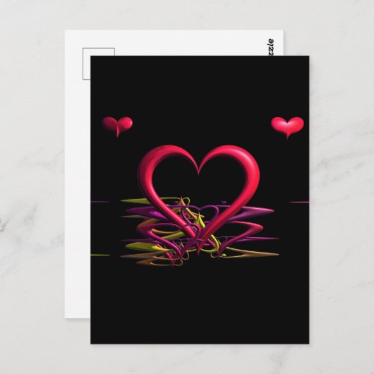 Carte postale L'amour dans l'obscurité (Devant / Derrière)