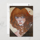 Carte Postale L'amour dans mon esprit (Devant / Derrière)