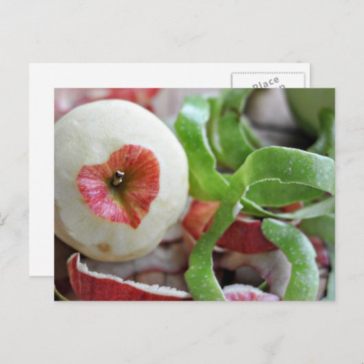 Carte Postale L'amour dans une pomme (Devant / Derrière)