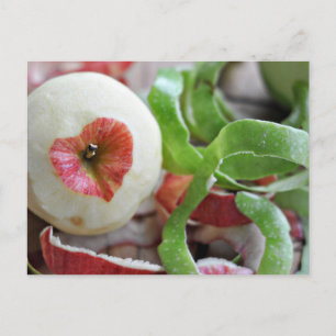 Carte Postale L'amour dans une pomme