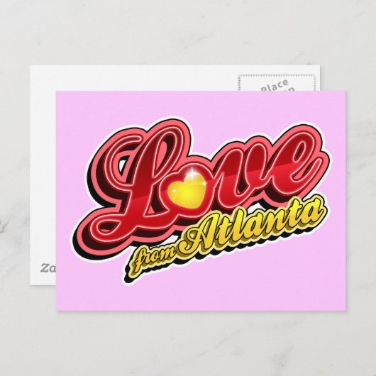 Carte Postale L'Amour D'Atlanta (Devant / Derrière)