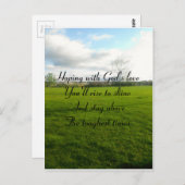 Carte Postale L'amour de Dieu (Devant / Derrière)