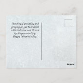 Carte Postale L'Amour de Dieu n'échoue jamais Saint Valentin (Dos)