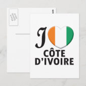 Carte Postale L'amour de la Côte d'Ivoire (Devant / Derrière)