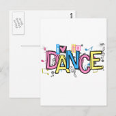 Carte Postale L'amour de la danse (Devant / Derrière)
