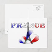 Carte Postale L'amour de la France (Devant / Derrière)