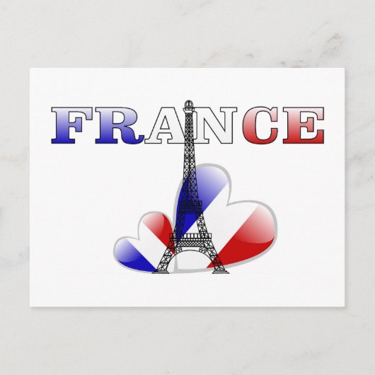 Carte Postale L'amour de la France (Devant)