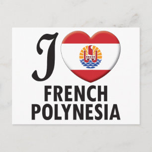 Carte Postale L'Amour De La Polynésie Française.