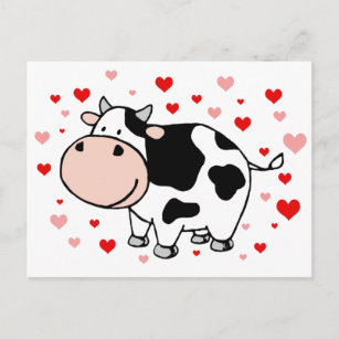 Carte Postale L'amour de la vache