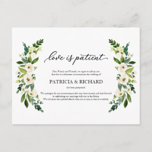 Carte Postale L'Amour De La Verdure Est Un Report Mariage Patien