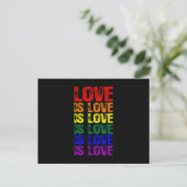 Carte Postale L'amour de LGBTQ est amour est amour (Debout devant)