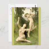 Carte Postale L'amour décolle par Bouguereau (Devant / Derrière)