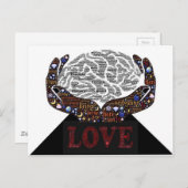 Carte Postale L'amour décrit en plusieurs mots (Devant / Derrière)