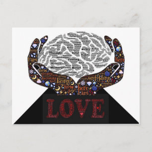 Carte Postale L'amour décrit en plusieurs mots