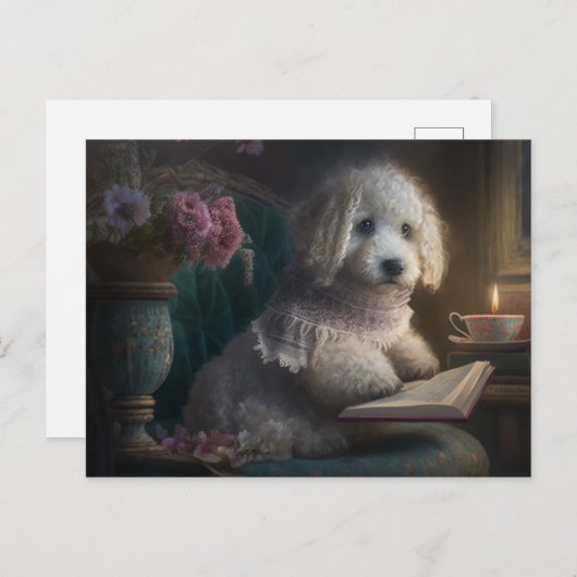 Carte Postale L'amour des chiots (Devant / Derrière)