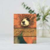 Carte Postale L'amour des chiots (Debout devant)