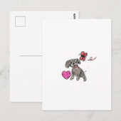 Carte Postale L'amour des chiots (Devant / Derrière)