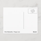 Carte Postale L'amour des chiots (Dos)