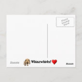 Carte Postale L'amour des chiots (Dos)
