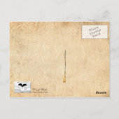 Carte Postale L'amour des livres (Dos)