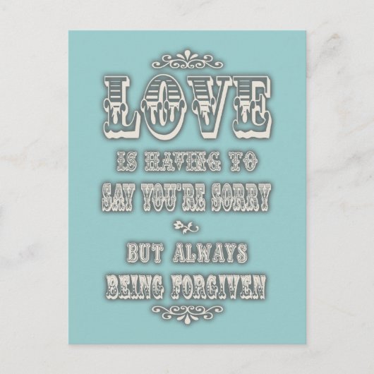 Carte Postale L'amour dit (Devant)