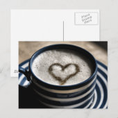 Carte Postale L'amour du café (Devant / Derrière)