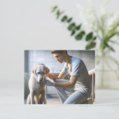 Carte Postale L'amour du chien (Debout devant)