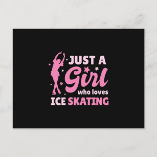 Carte Postale L'amour du patinage sur glace