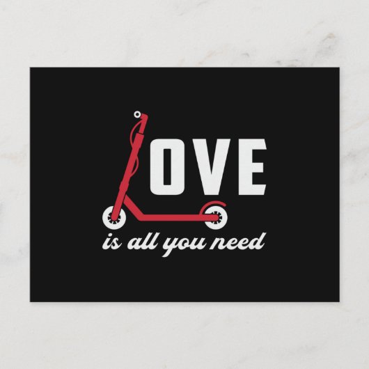 Carte Postale L'Amour Du Pilote De Scooter Est Tout Ce Dont Vous (Devant)