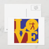 Carte Postale L'amour du tir à l'arc (Devant / Derrière)